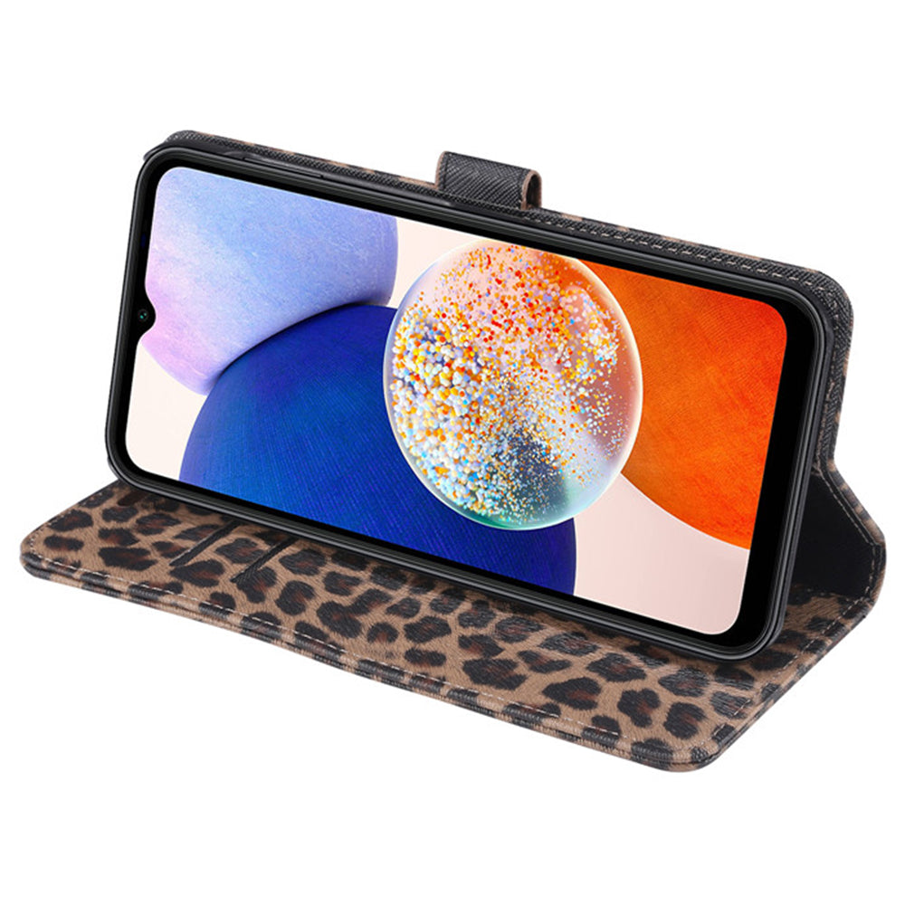 For Samsung Galaxy A54 5G PU Leather Phone Case Leopard Pattern Flip Stand Wallet Phone Cover For Samsung Galaxy A54 5G PU Leather Phone Case Leopard Pattern Flip Stand Wallet Phone Cover